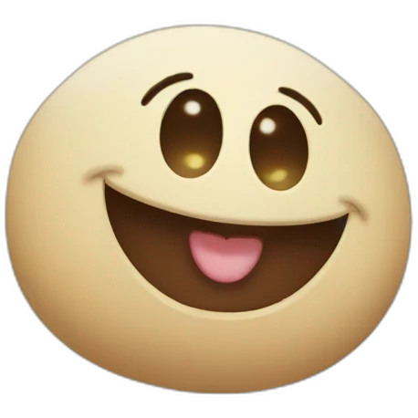 Happy bean emoji