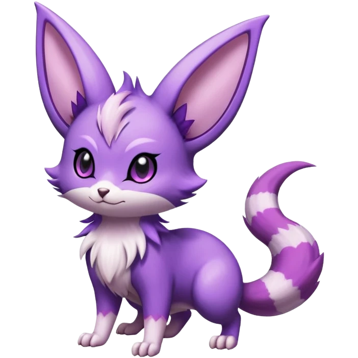 Shiny Furret-Espeon-Noibat-Hybrid (Full body) emoji