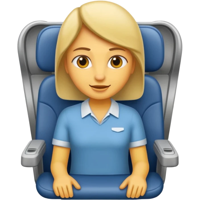 passanger in plane seat emoji