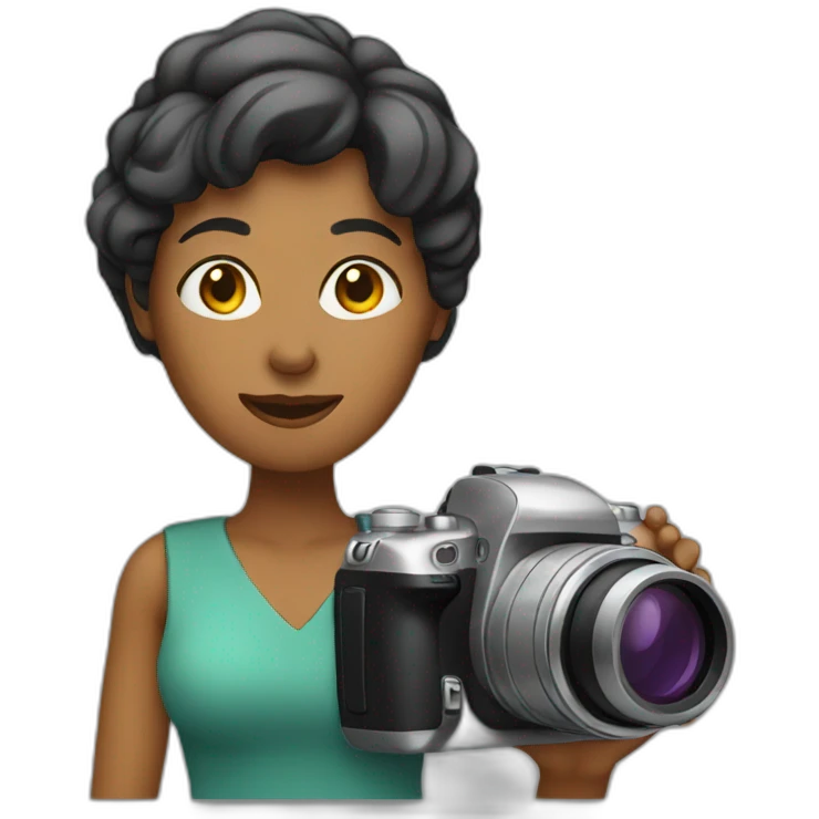woman with camera emoji