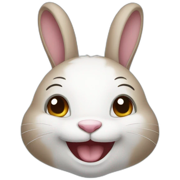 rabbit smiling emoji