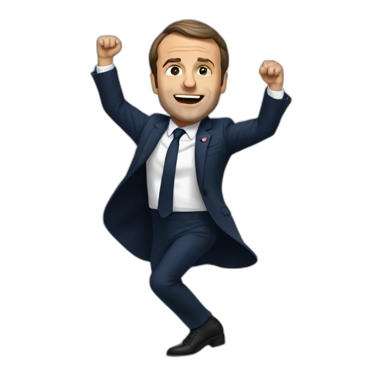 Macron qui danse emoji