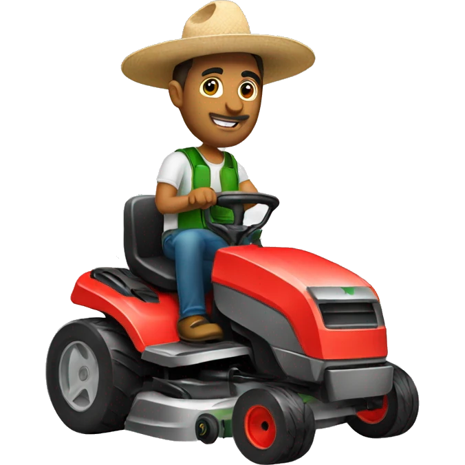mexican with lawnmower emoji