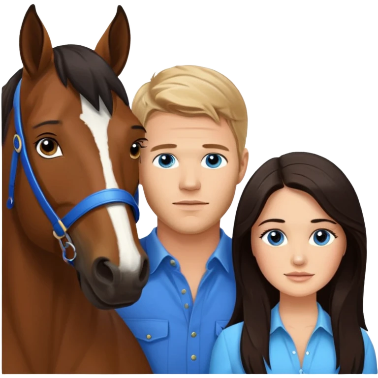 Remove rabbit ears from blue eyed trevor donovan with danica mckellan and horse emoji