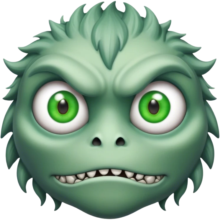 Green eyed monster  emoji
