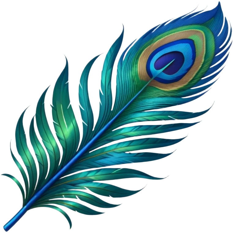 Peacack feather emoji