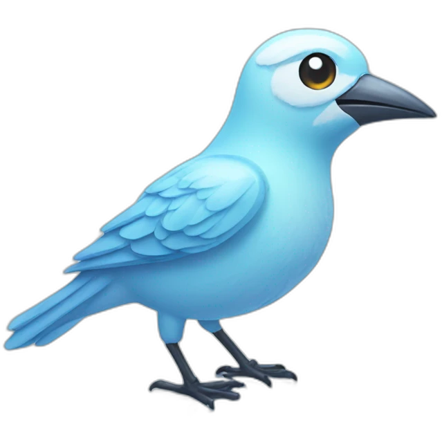 bird made of ice emoji