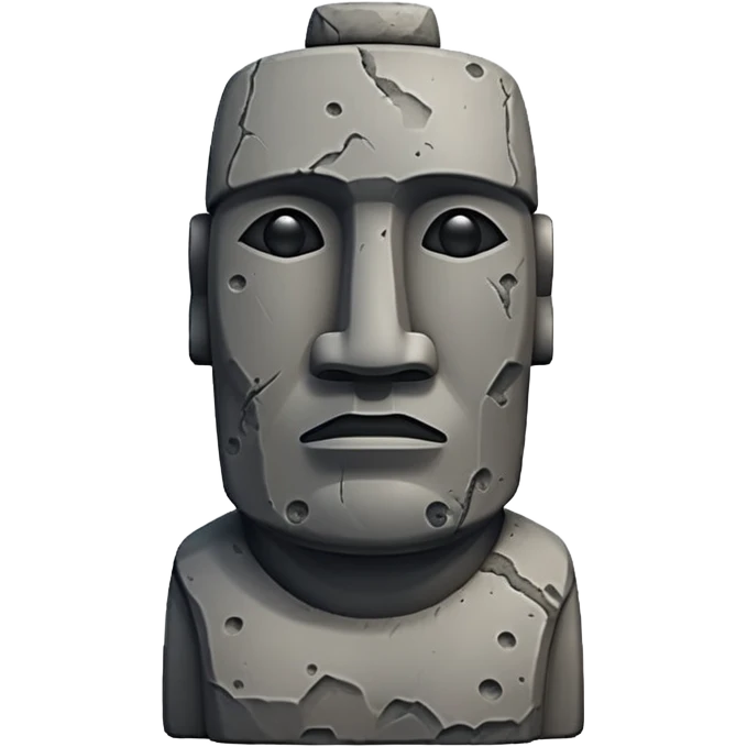 Moai statue  emoji