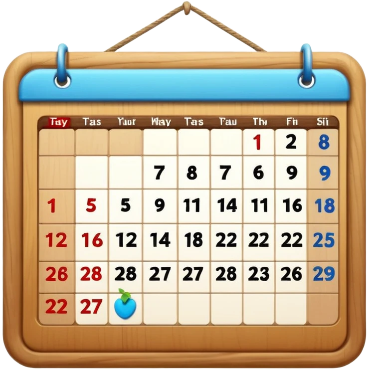 Calendar emoji