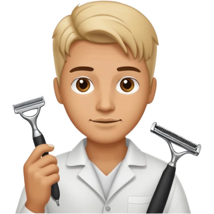 hairdresser razor emoji