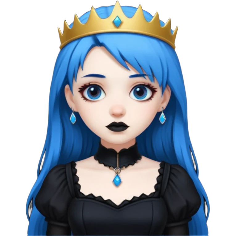 blue haired goth princes emoji