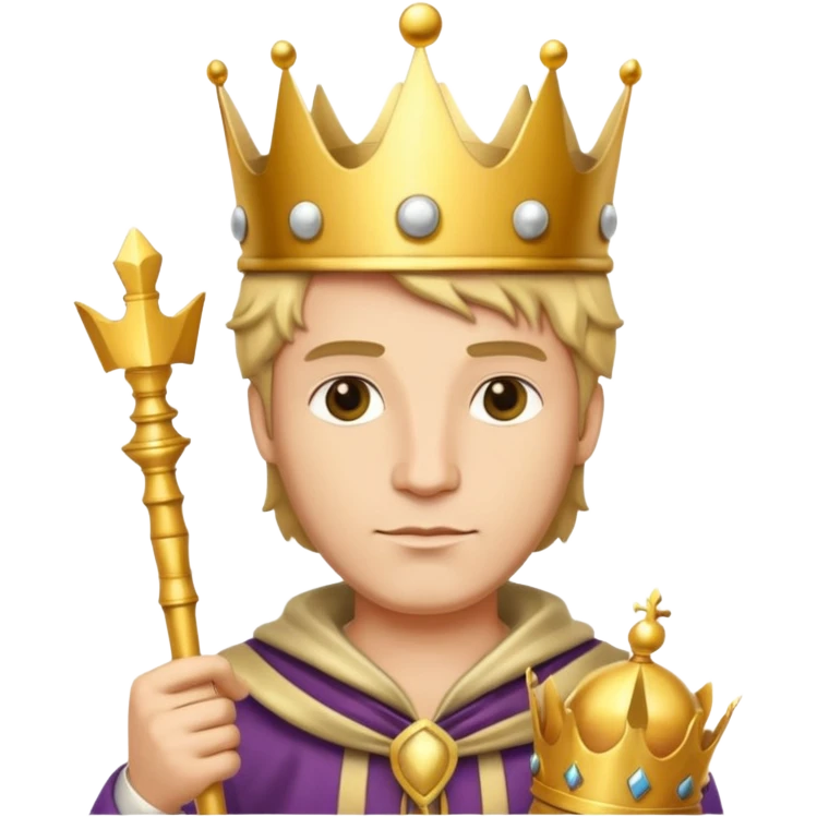 Koning van schaken emoji