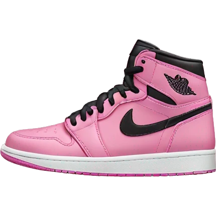 Pink Jordan 1 emoji