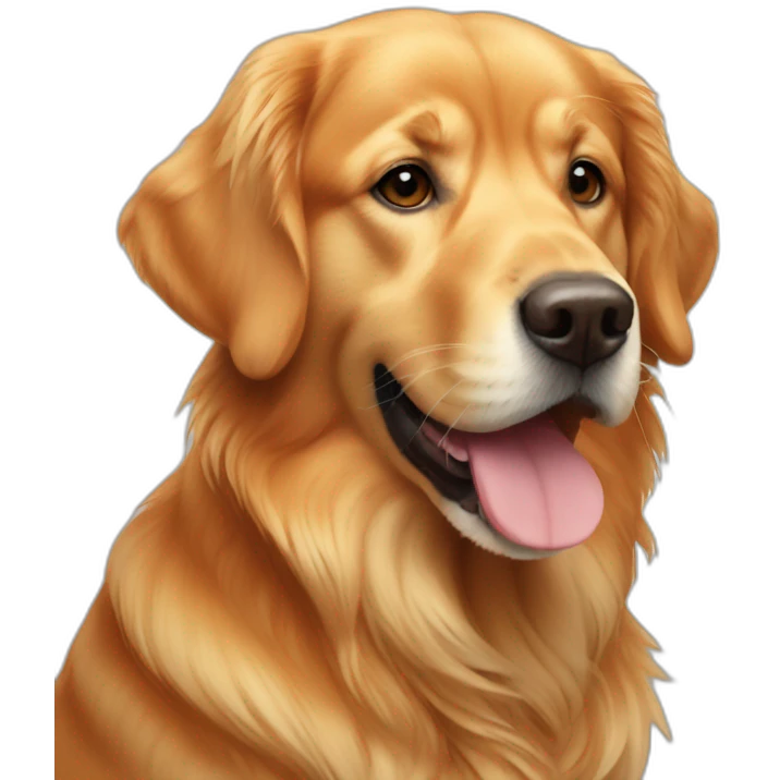 orange golden retriver with cap emoji
