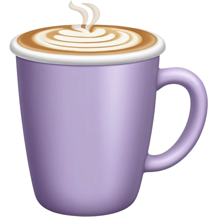 Pale Purple Latte Coffee Cup emoji