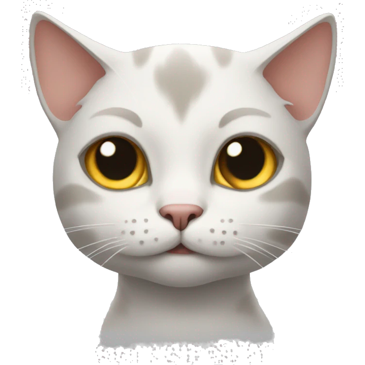 Cat with a now emoji