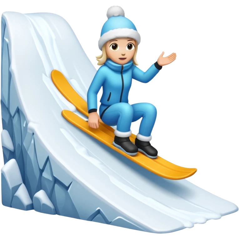 snow slope kicker emoji