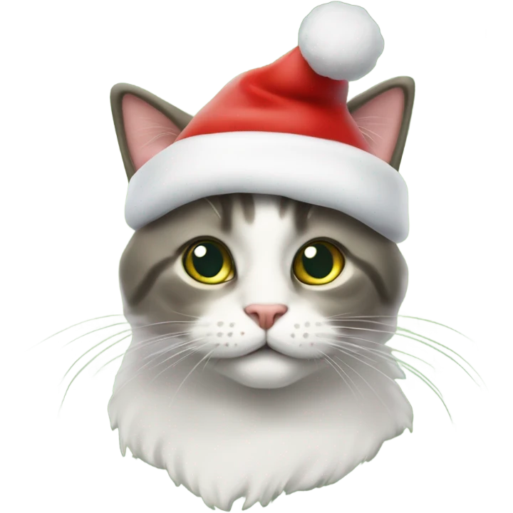 Gatto sopra l'albero di natale emoji