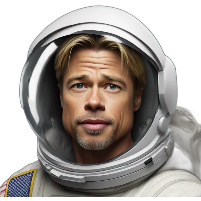  brad pitt - on the moon emoji
