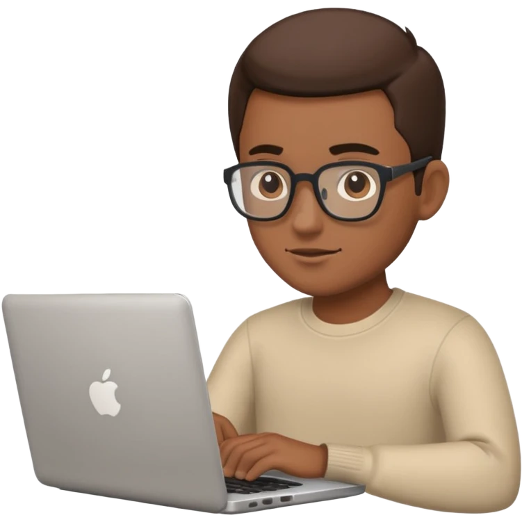 a man working on laptop emoji