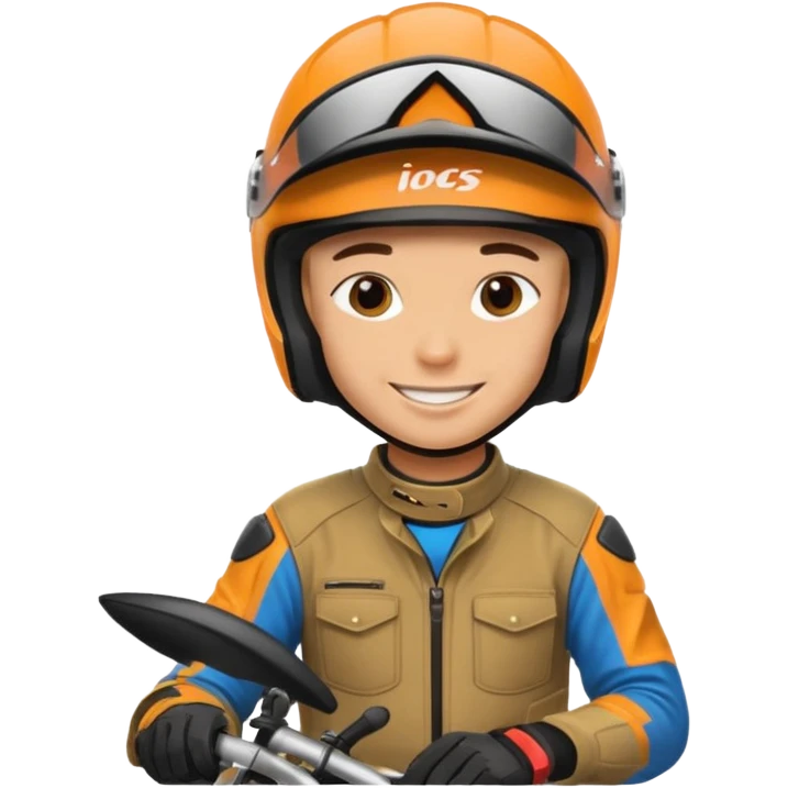 dirtbike rider signing autographs emoji