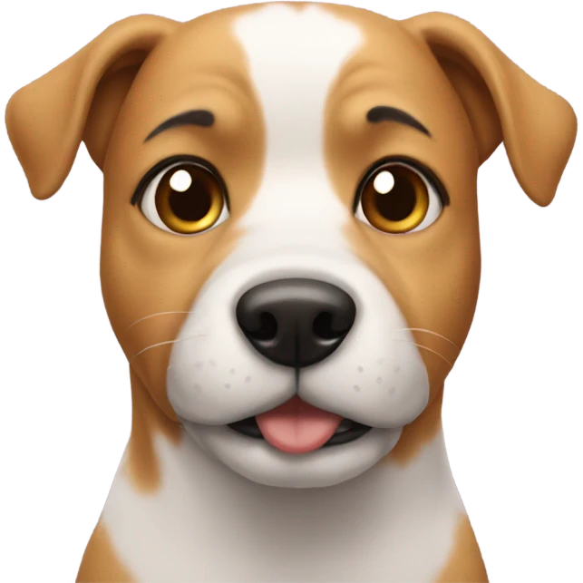 Dog with lashes emoji