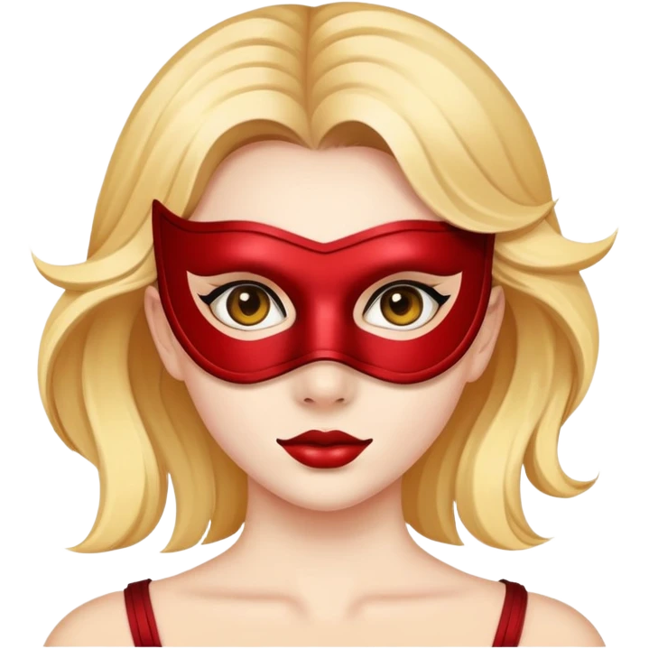 Girl with mask emoji