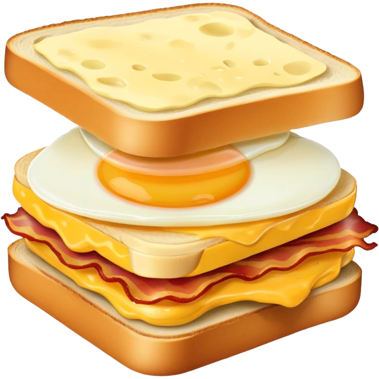 Bacon Gouda egg sandwich  emoji