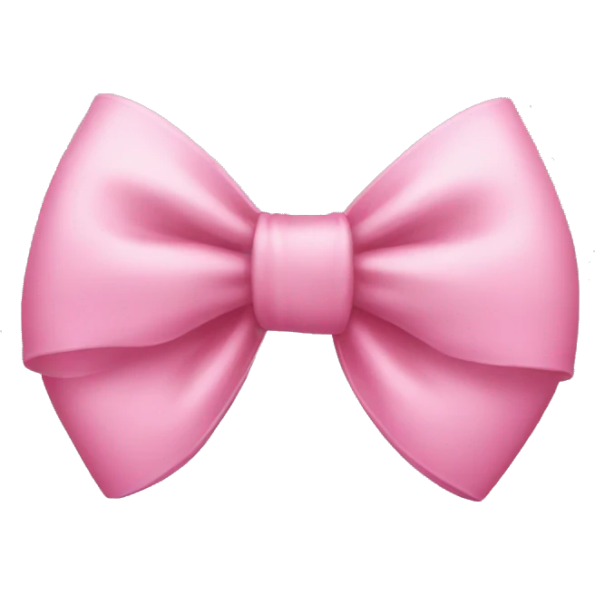 Bay pink bow emoji
