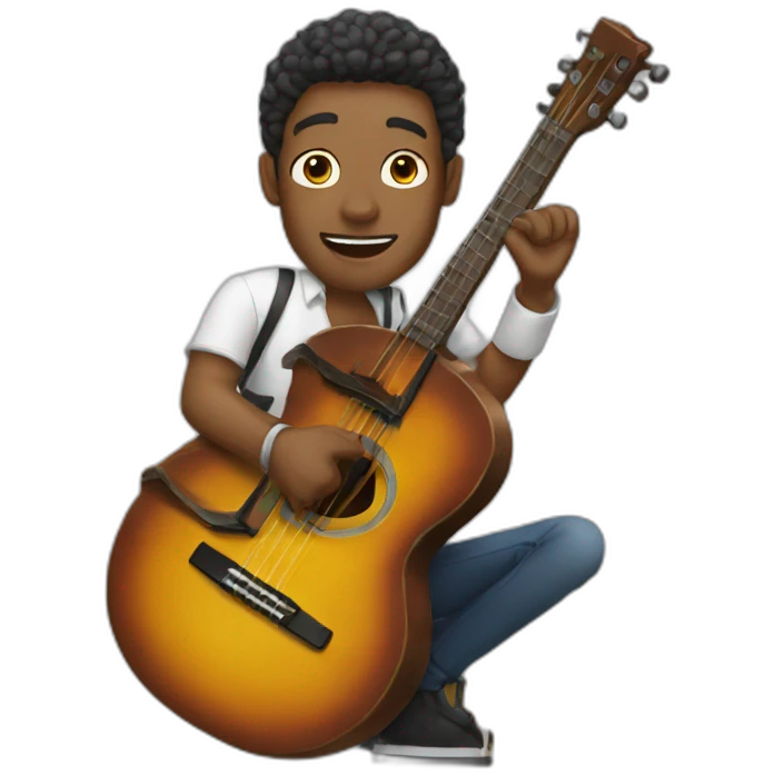 Man with musicle  emoji