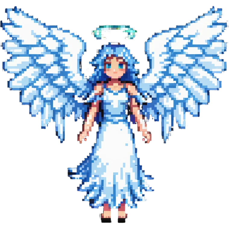 ice angel with frosted wings emoji