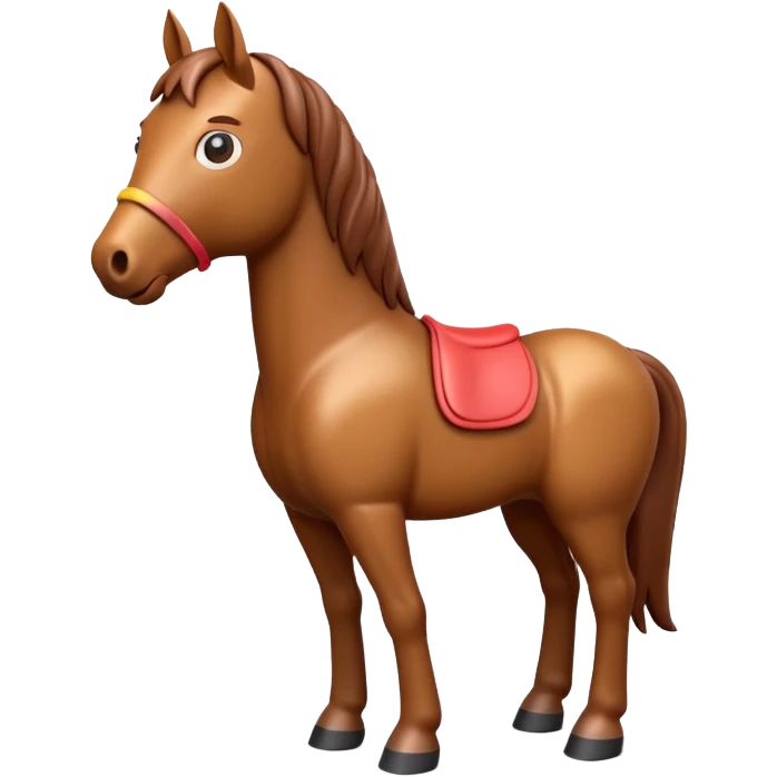 Horse standing 3D emoji emoji
