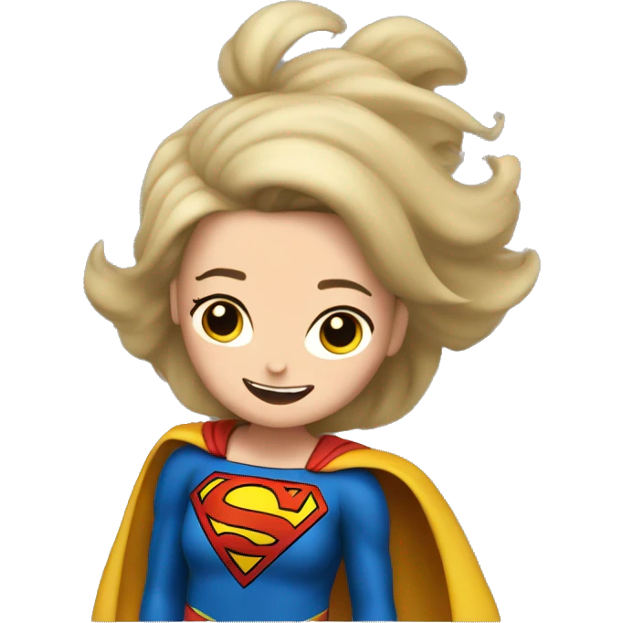 supergirl flying emoji