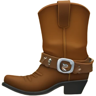 Cowboy boots emoji