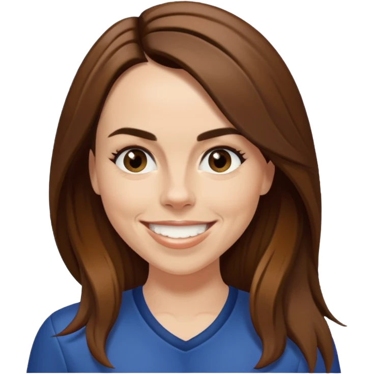 Melanie C with long brown hair emoji