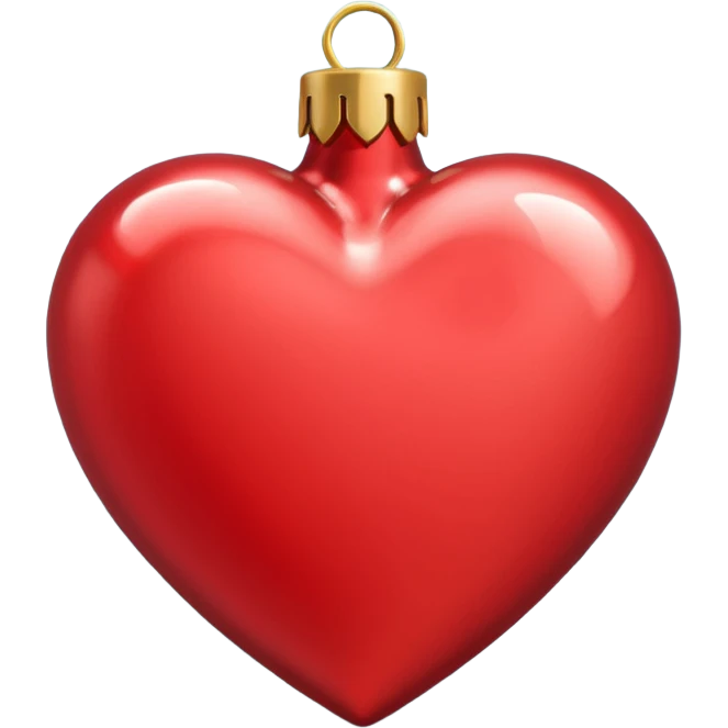 Christmas heart emoji