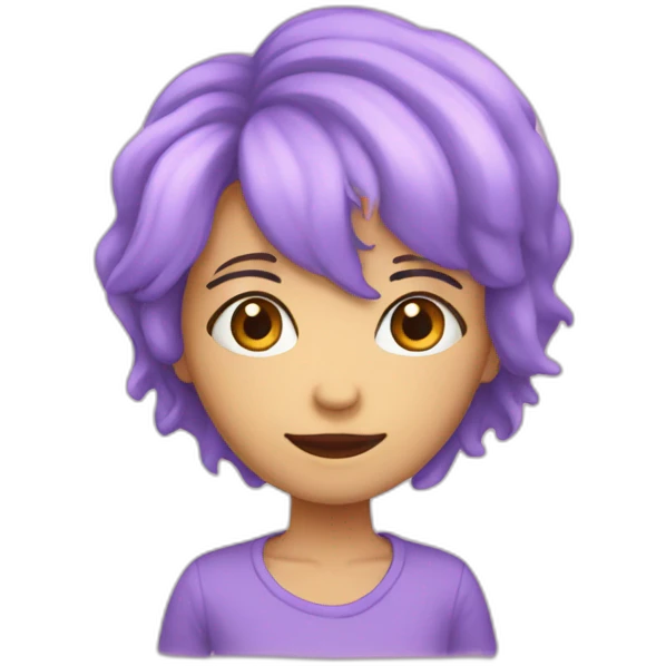Corur voilet pastel emoji