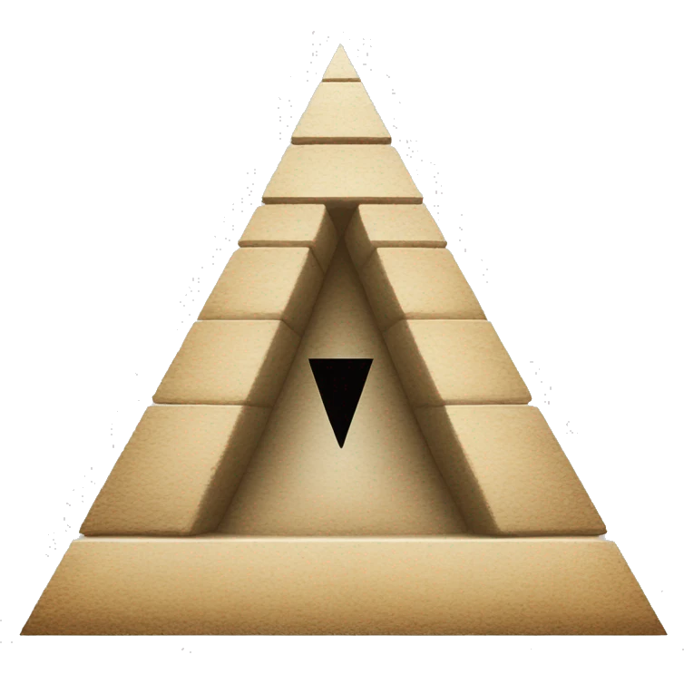 pyramid would be inverted, with the apex representing the 1% and the base, the 99% emoji
