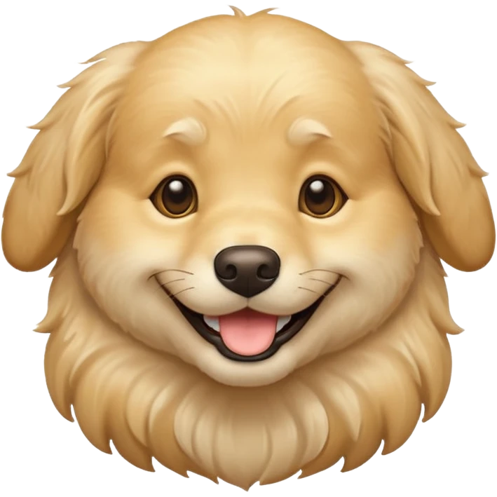 cream golden retriever emoji