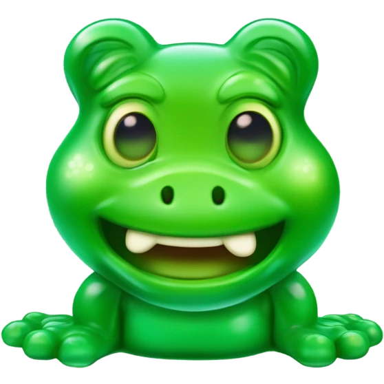 Mr Gummy bear frog emoji
