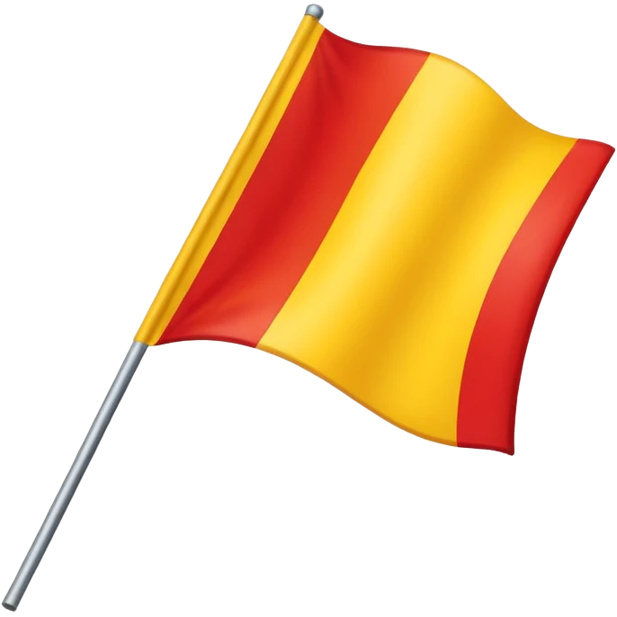  yellow and red flag  emoji