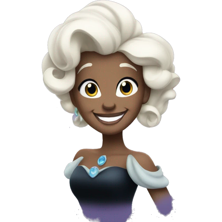 Disney Ursula smiling emoji