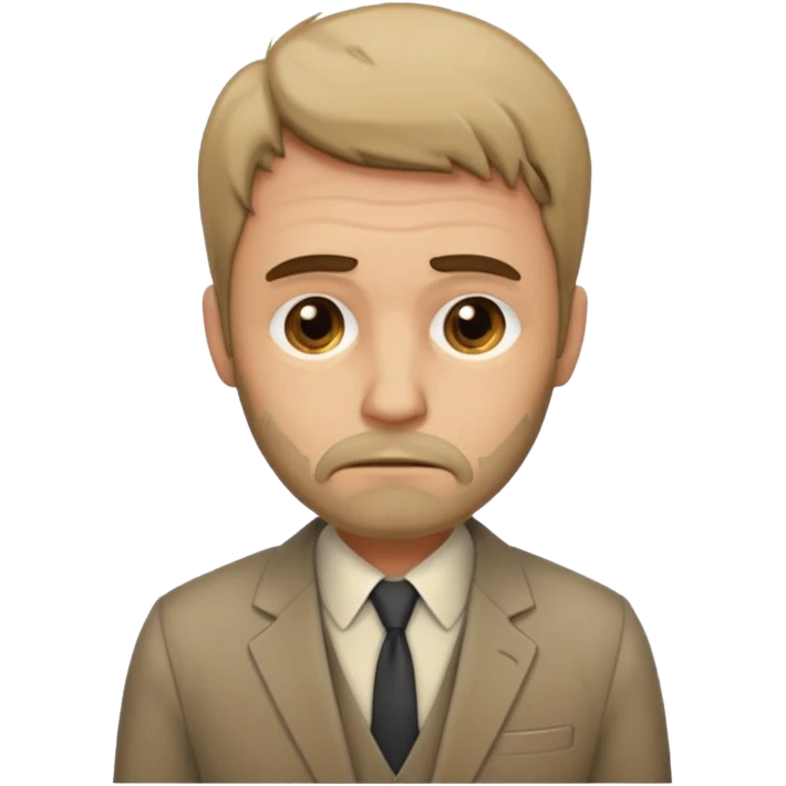 Создай эмодзи безработного мужчины emoji