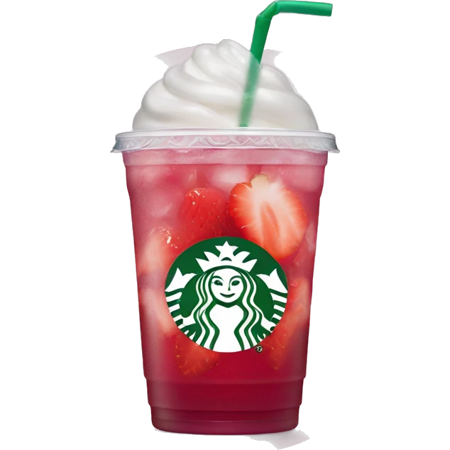 starbucks strawberry açaí lemonade refresher  emoji