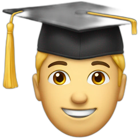 Student cap emoji