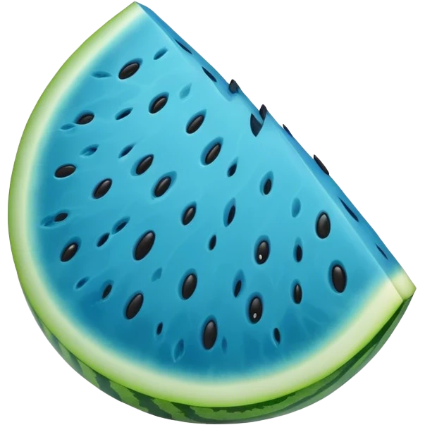 Blue watermelon  emoji