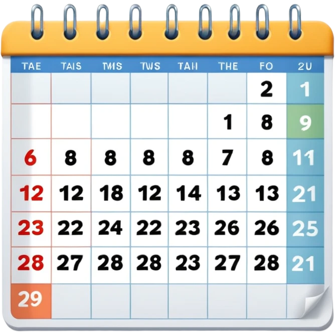 calendar emoji