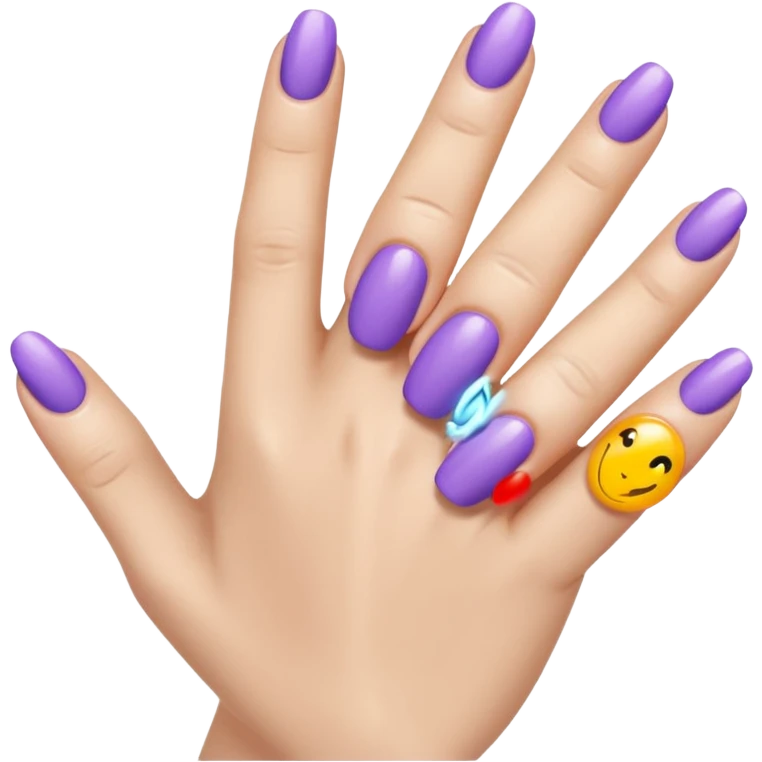 Purple nails emoji
