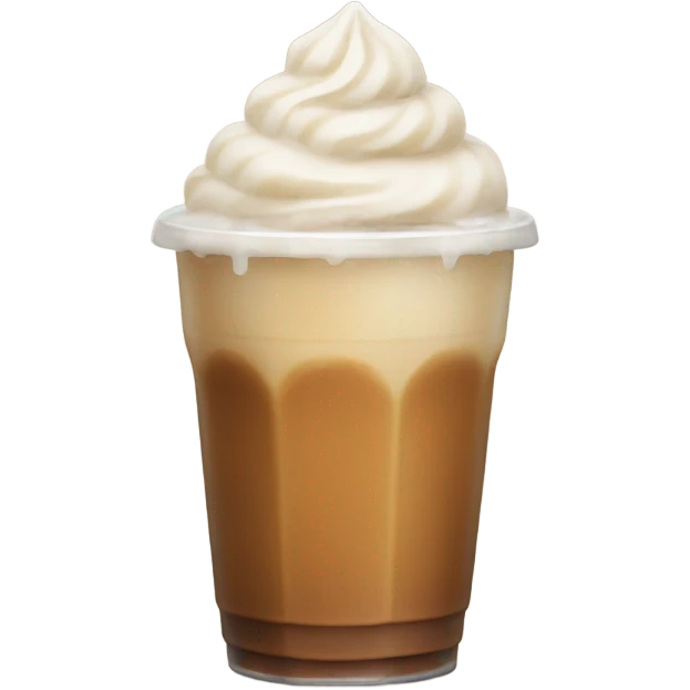 Iced caramel latte emoji