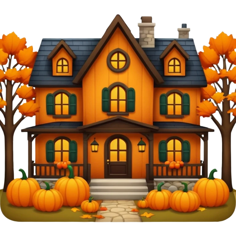 Fall home emoji